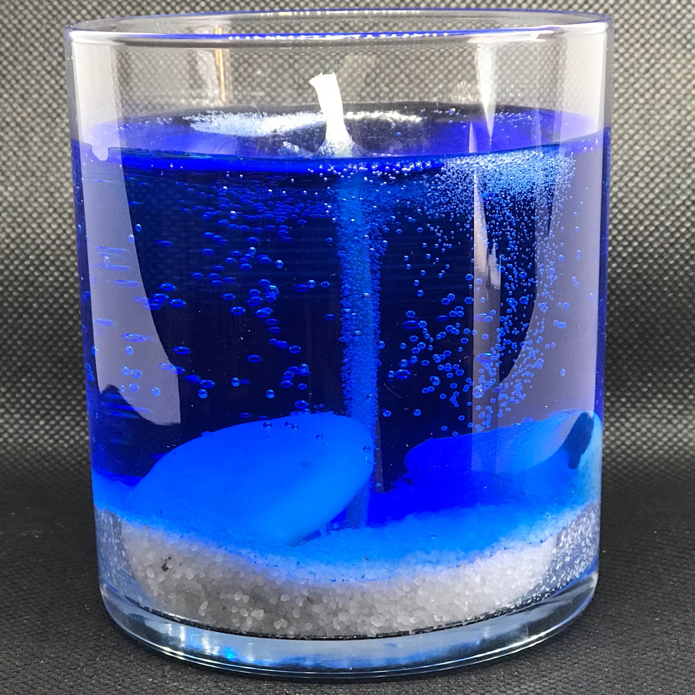 Scented Gel Wax Candle Shelly Beach 7.7 ounce | Handmade & Eco-Friendly  White Decorative Glass Relaxing Calming & Stress Reliever Candles for Home